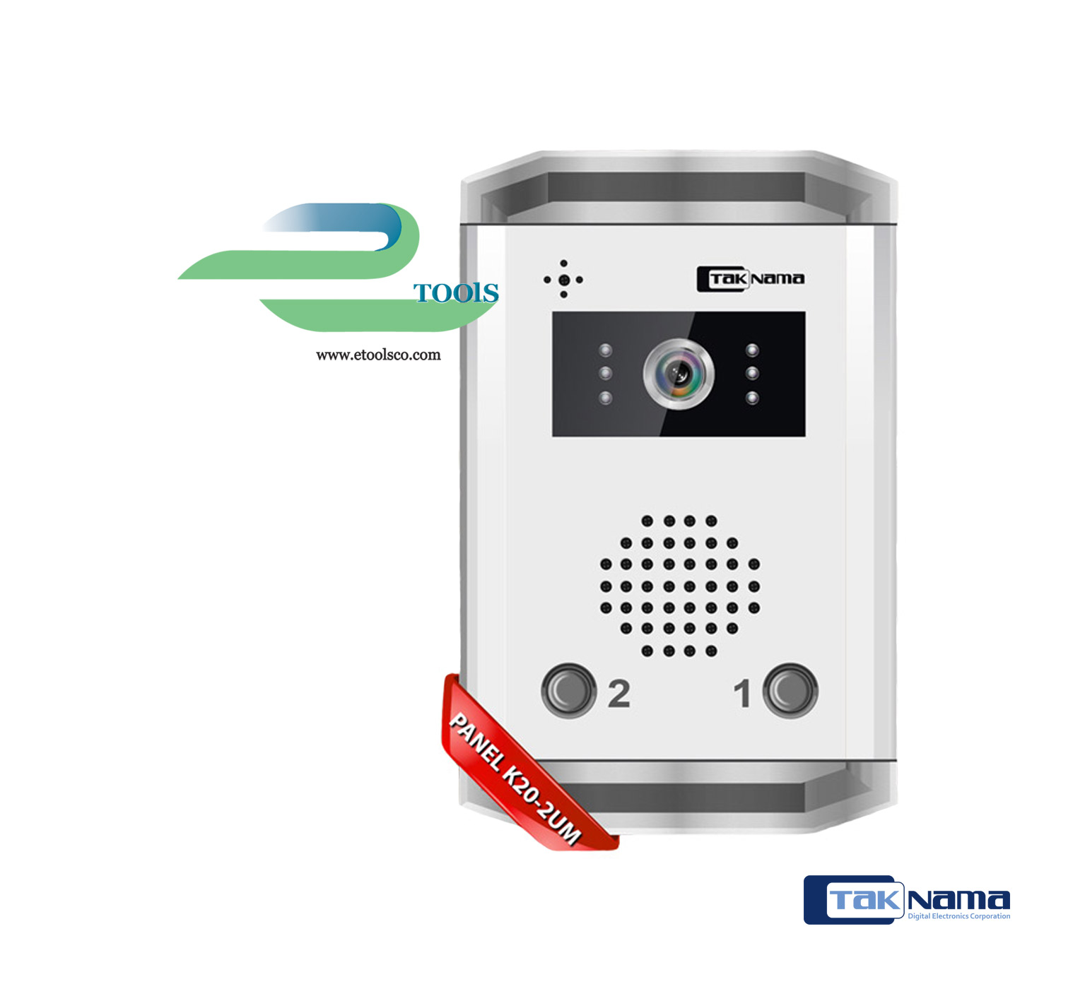 پنل 2 واحدی آیفون تصویری تک نما